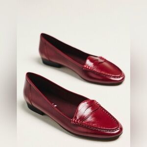 Jeffrey Campbell Old Soul penny loafers in Wine